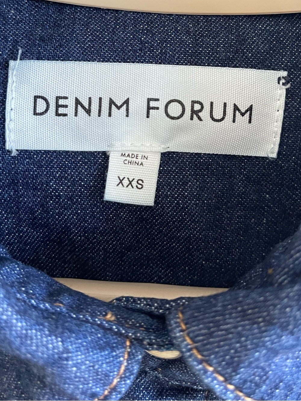 Denim Forum ($110) Western Denim Shirt in Vintage Dark Blue - Picture 12 of 14